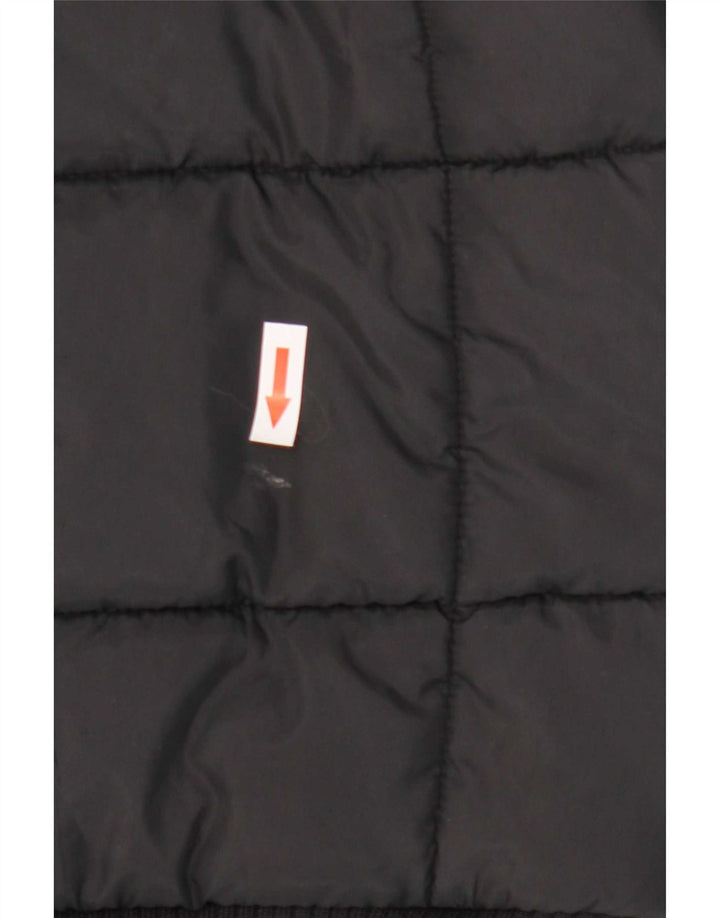 Adidas Womens Hooded Padded Jacket EU 32 XS Black Polyester