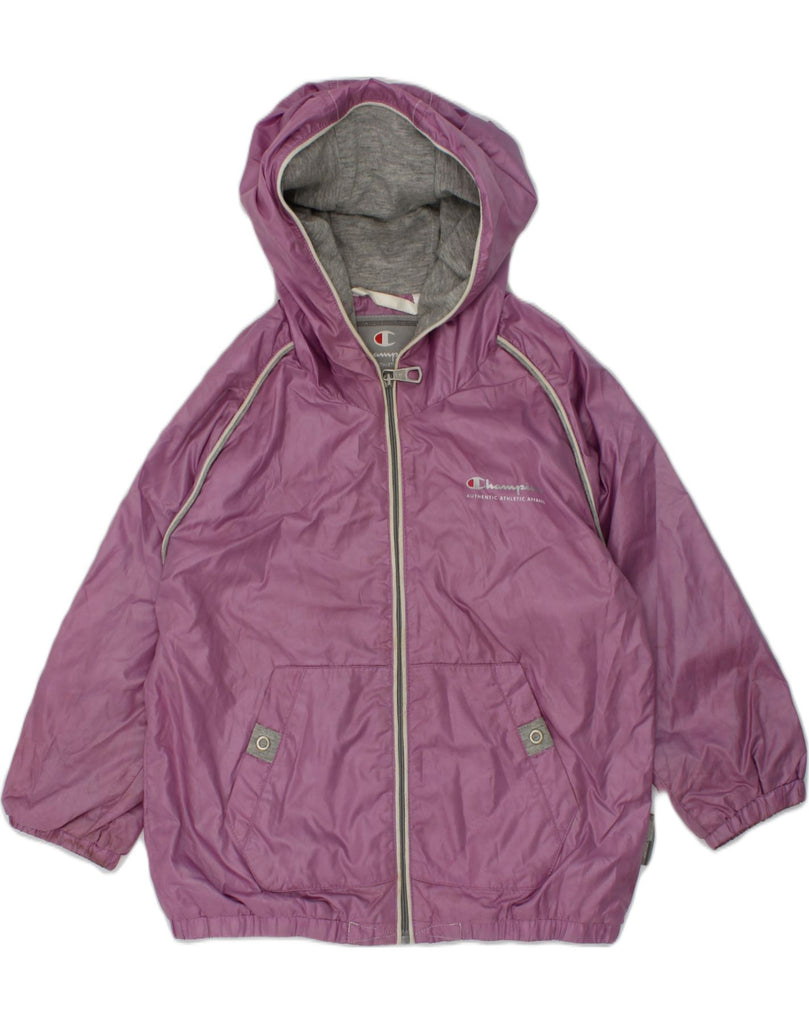 CHAMPION Baby Girls Hooded Rain Jacket 18-24 Months Large Purple Polyester | Vintage Champion | Thrift | Second-Hand Champion | Used Clothing | Messina Hembry 