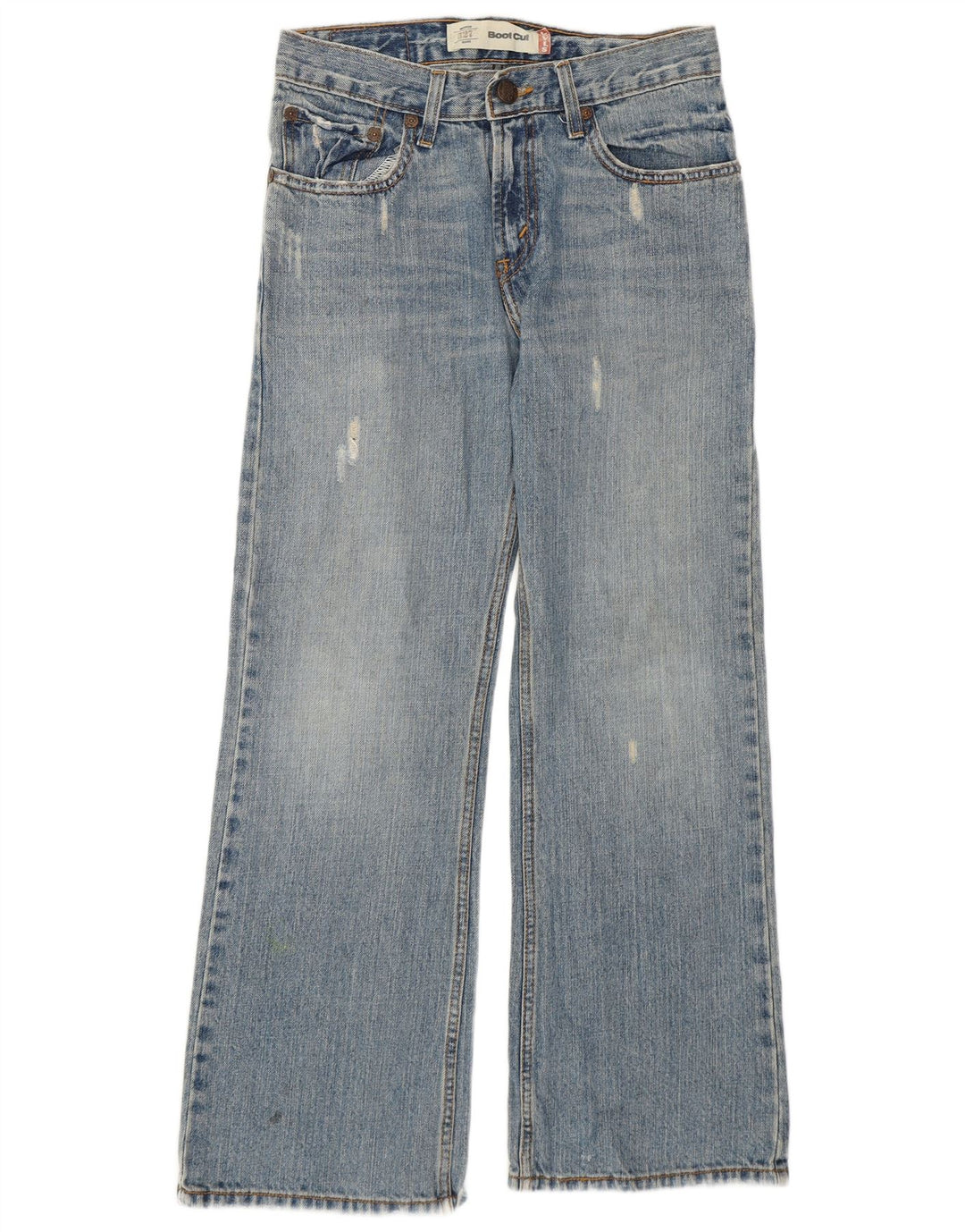 Levi's Womens 527 Distressed Bootcut Jeans Size 12 Medium W28 L27 Blue