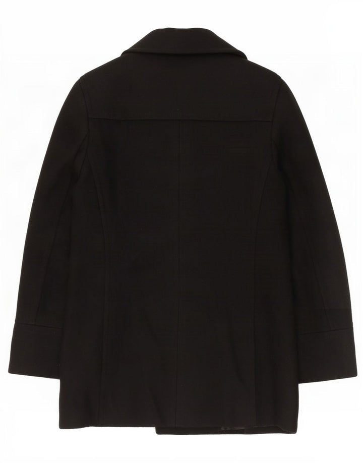 Topshop Womens Blazer Jacket UK 12 Medium Black Wool