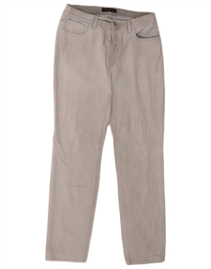 TRUSSARDI Womens Slim Jeans IT 46 Large W32 L29 Grey Polyester
