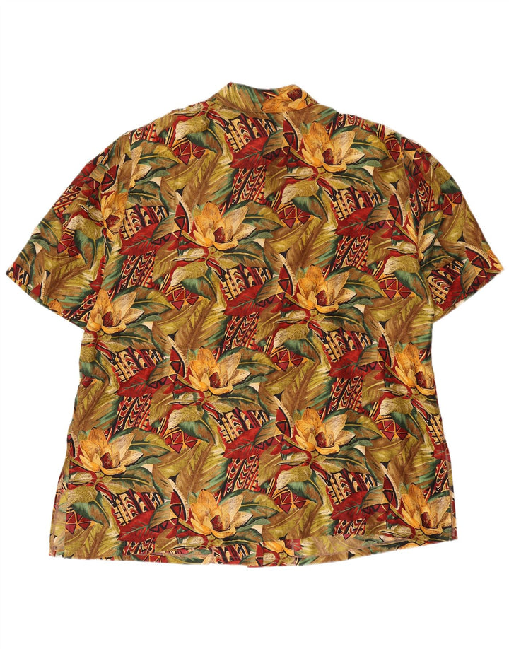 Givenchy Womens Short Sleeve Shirt Blouse EU 50 3XL Multicoloured Floral