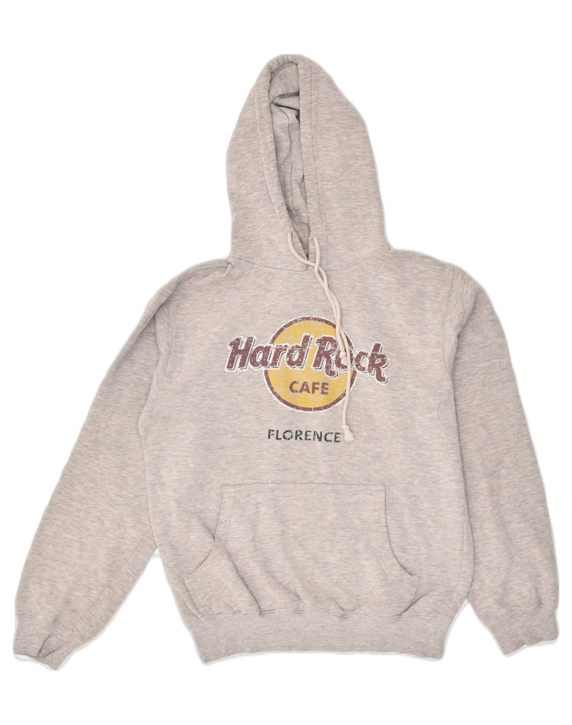 HARD ROCK CAFE Mens Florence Graphic Hoodie Jumper Medium Grey Cotton | Vintage Hard Rock Cafe | Thrift | Second-Hand Hard Rock Cafe | Used Clothing | Messina Hembry 