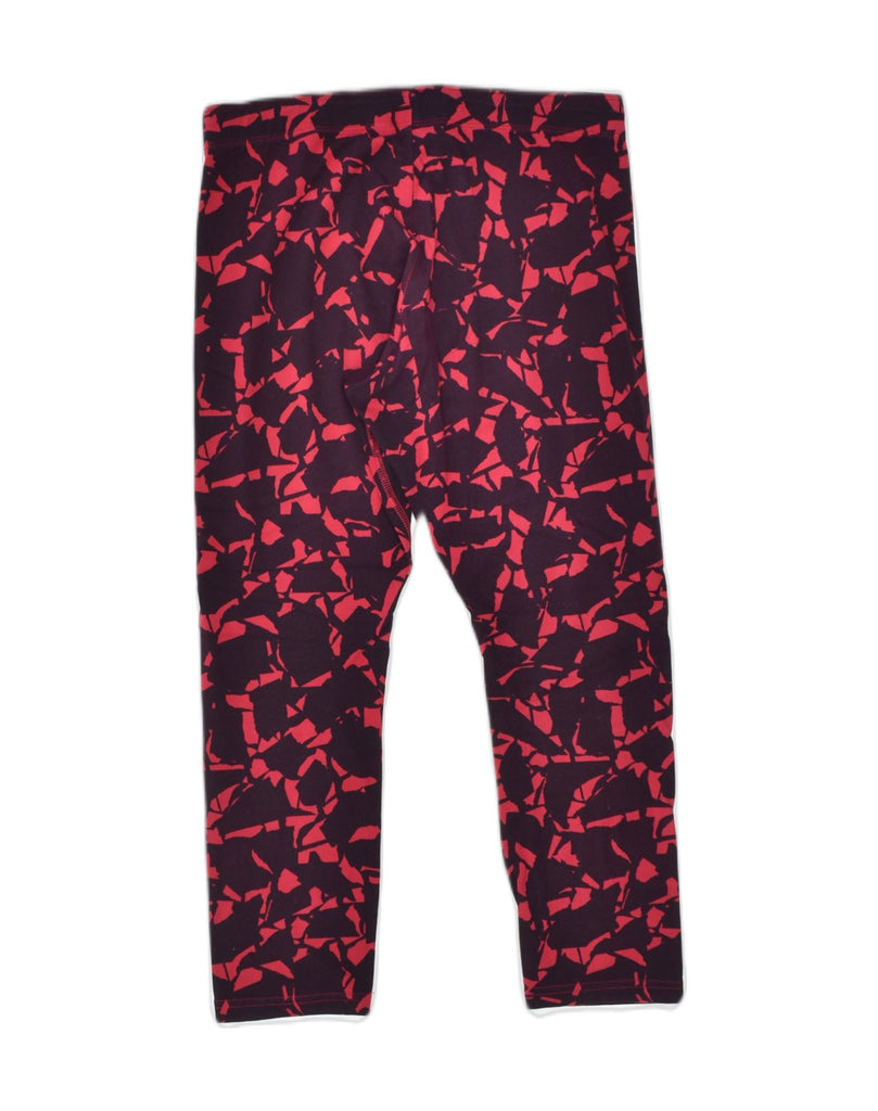 NIKE Womens Crazy Pattern Leggings UK 12 Medium  Red Cotton | Vintage | Thrift | Second-Hand | Used Clothing | Messina Hembry 