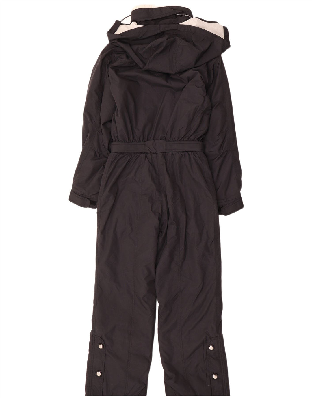 Fila Womens Italia Hooded Ski Jumpsuit IT 42 Medium Black Nylon