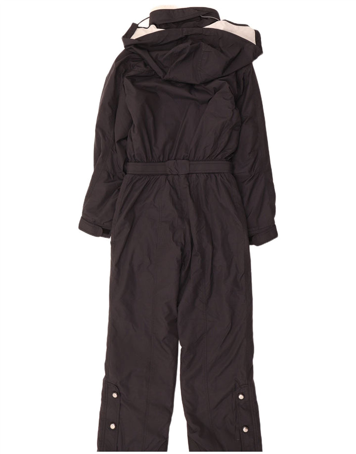 Fila Womens Italia Hooded Ski Jumpsuit IT 42 Medium Black Nylon