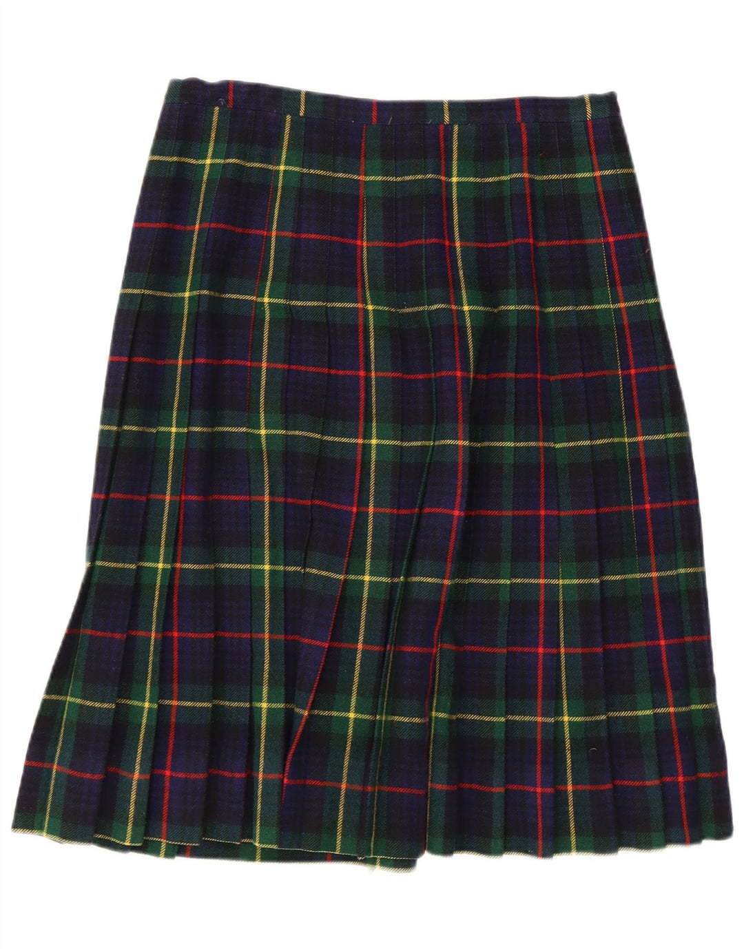 Vintage Womens Wrap Skirt W32 Large  Navy Blue Check