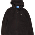 Adidas Mens Zip Hoodie Sweater Medium Black Cotton