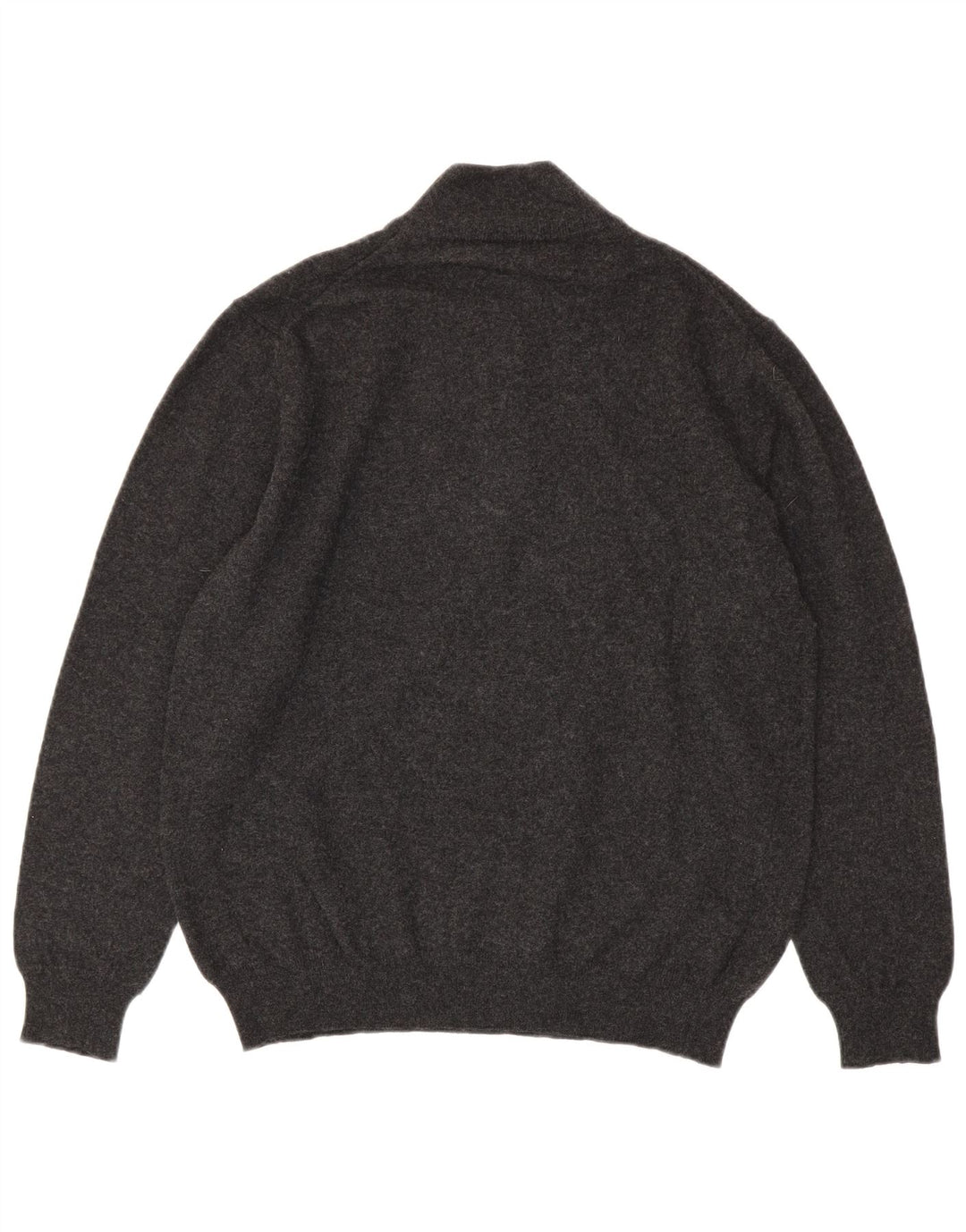 Harmont & Blaine Mens Zip Neck Jumper Sweater 3XL Grey Wool