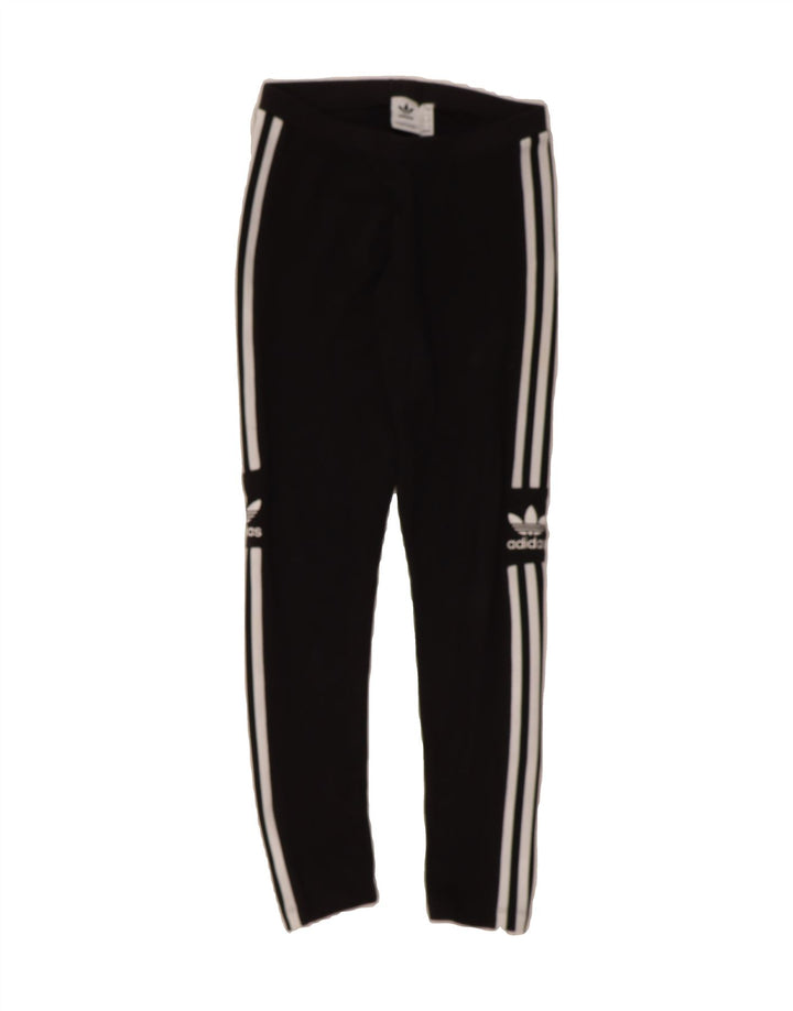 ADIDAS Womens Leggings UK 8 Small Black Cotton Vintage Adidas and Second-Hand Adidas from Messina Hembry 