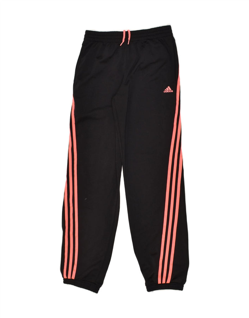 ADIDAS Boys Tracksuit Trousers Joggers 13-14 Years Black Polyester | Vintage Adidas | Thrift | Second-Hand Adidas | Used Clothing | Messina Hembry 