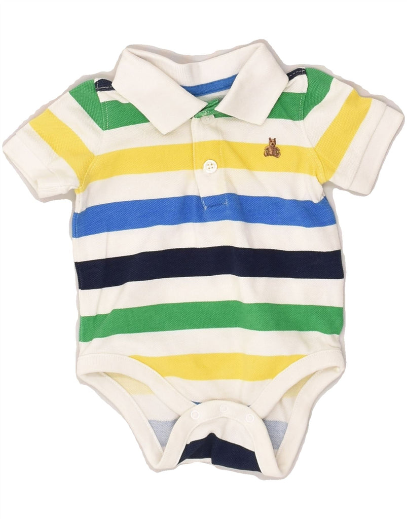 GAP Baby Boys Bodysuit 3-6 Months Multicoloured Striped Cotton | Vintage Gap | Thrift | Second-Hand Gap | Used Clothing | Messina Hembry 