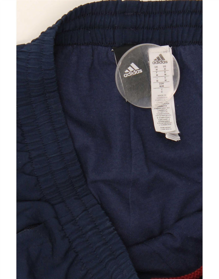 Adidas Mens Tracksuit Trousers Joggers Medium Navy Blue Polyester