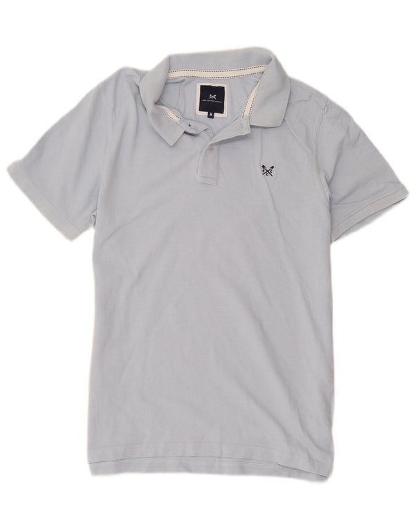 Crew Clothing Mens Polo Shirt Medium Blue Cotton