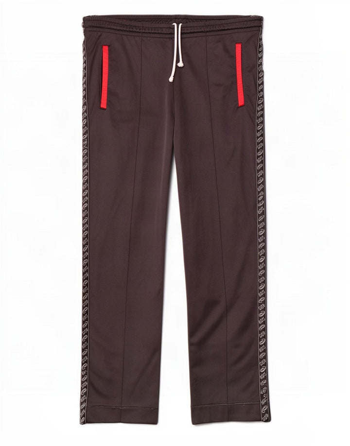 Asics Mens Graphic Tracksuit Trousers Large Grey Colourblock