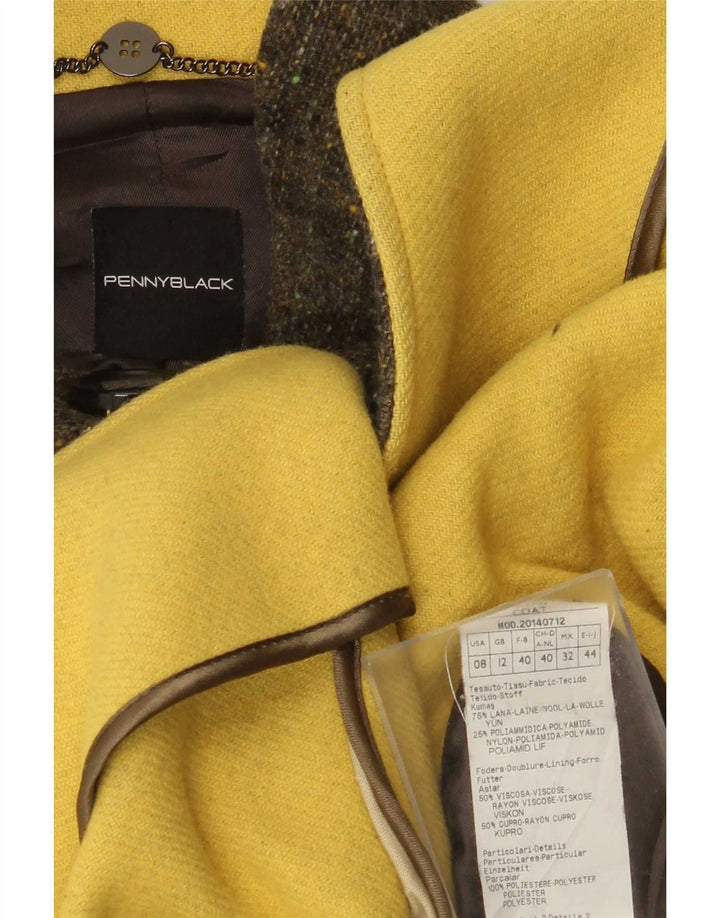 Penny Black Womens Overcoat UK 12 Medium Green Wool