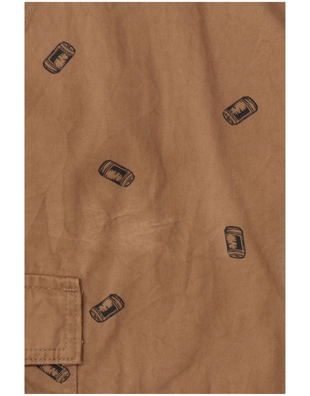 WRANGLER Mens Graphic Cargo Shorts W40 XL Brown Cotton