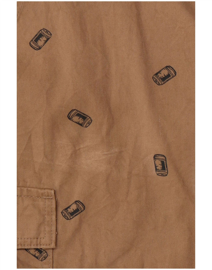 WRANGLER Mens Graphic Cargo Shorts W40 XL Brown Cotton
