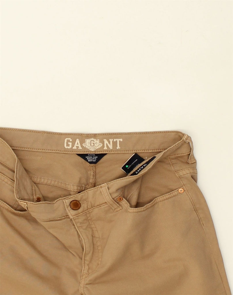 GANT Womens Regular Fit Bootcut Casual Trousers W28 L30  Brown Cotton | Vintage Gant | Thrift | Second-Hand Gant | Used Clothing | Messina Hembry 