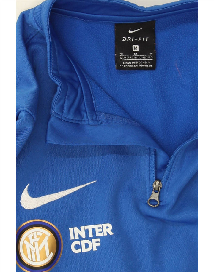 Nike Boys Inter Milan Graphic Sweatshirt Jumper 10-11 Years Medium Blue