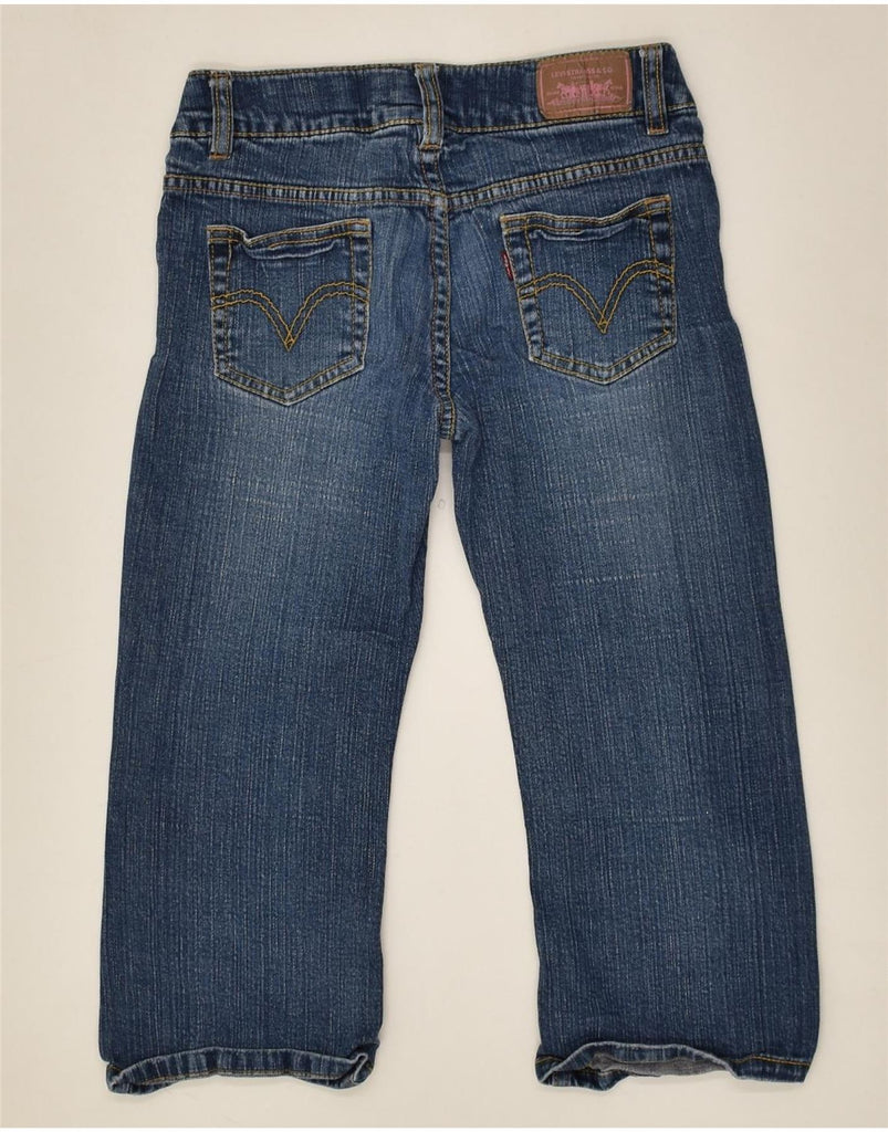 LEVI'S Girls Capri Straight Jeans 11-12 Years W24 L17 Blue Ramie | Vintage Levi's | Thrift | Second-Hand Levi's | Used Clothing | Messina Hembry 