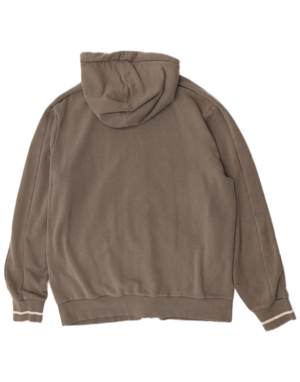 Puma Mens Graphic Zip Hoodie Sweater Medium Khaki Cotton