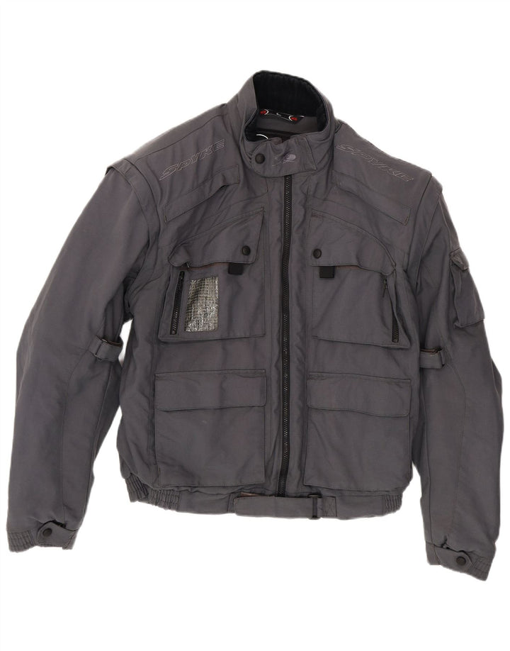 Spyke Mens Racer Jacket UK 40 Large Grey Polyester
