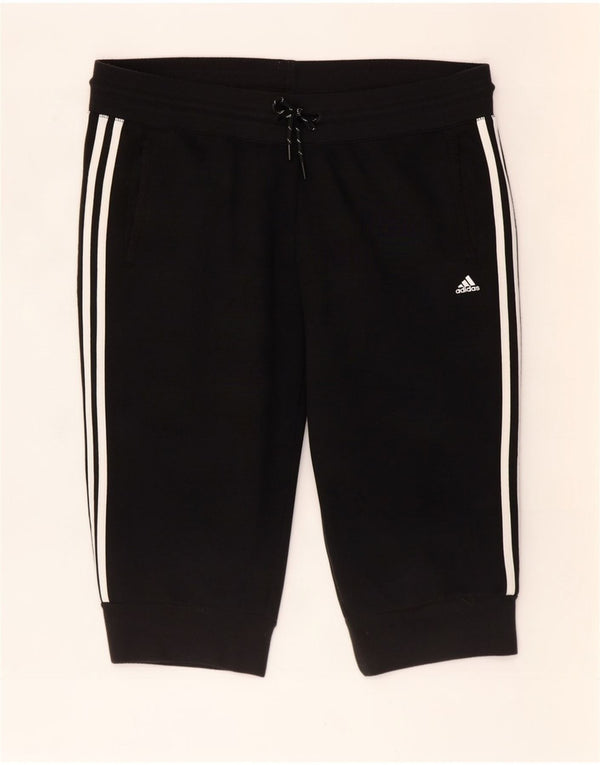 Adidas Womens Climalite Sport Shorts UK 16/18 Large Black Polyester
