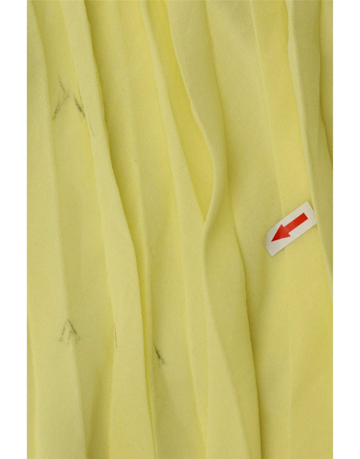 Zara Womens Sleeveless Maxi Dress UK 12 Medium Yellow