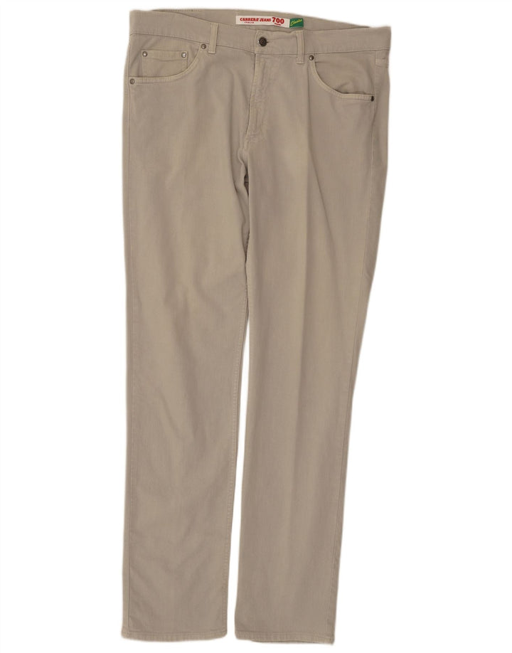 CARRERA Womens 700 Regular Straight Jeans W38 L34 Grey Cotton