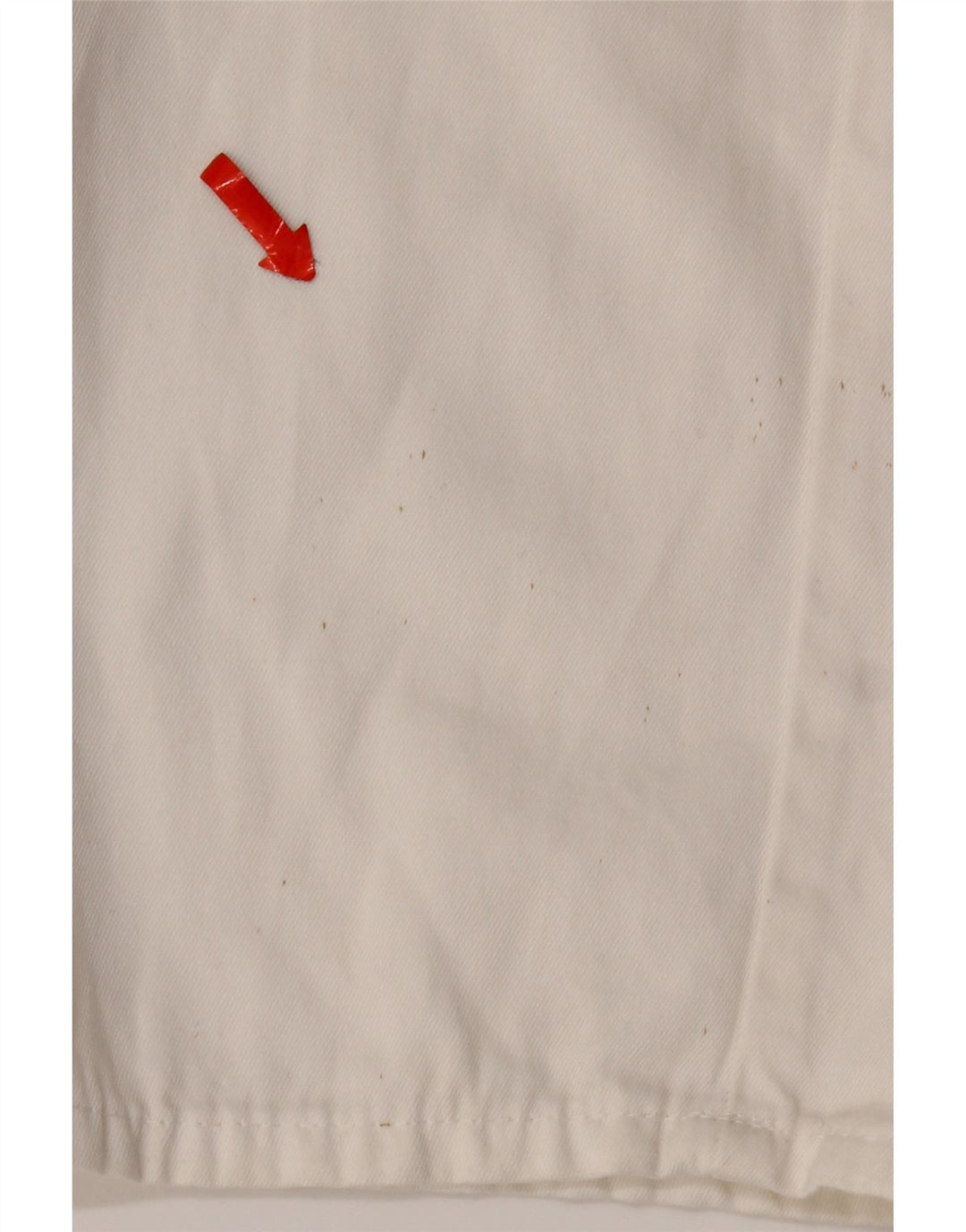 POP 84 Mens Straight Chino Trousers IT 48 Medium W34 L34 White Cotton
