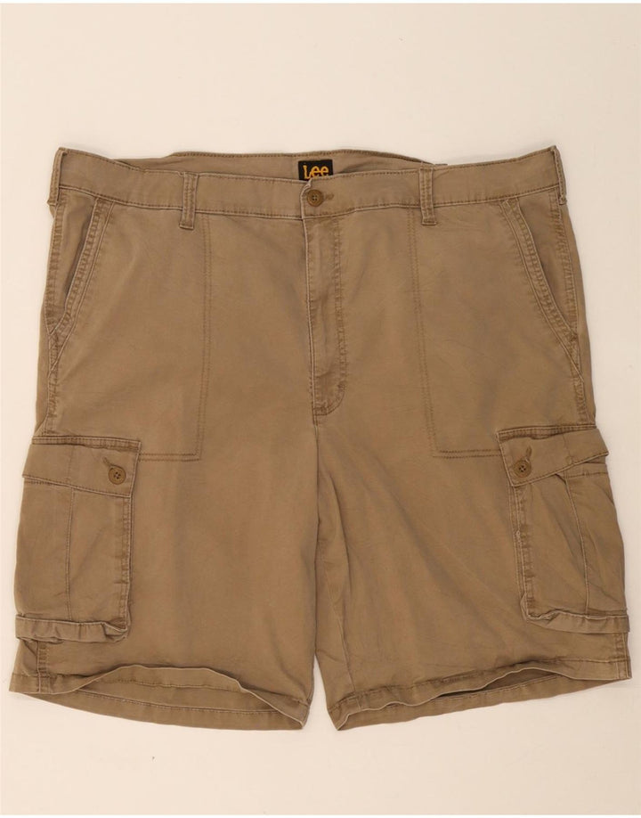 LEE Mens Cargo Shorts W44 2XL Beige Cotton Vintage Lee and Second-Hand Lee from Messina Hembry 