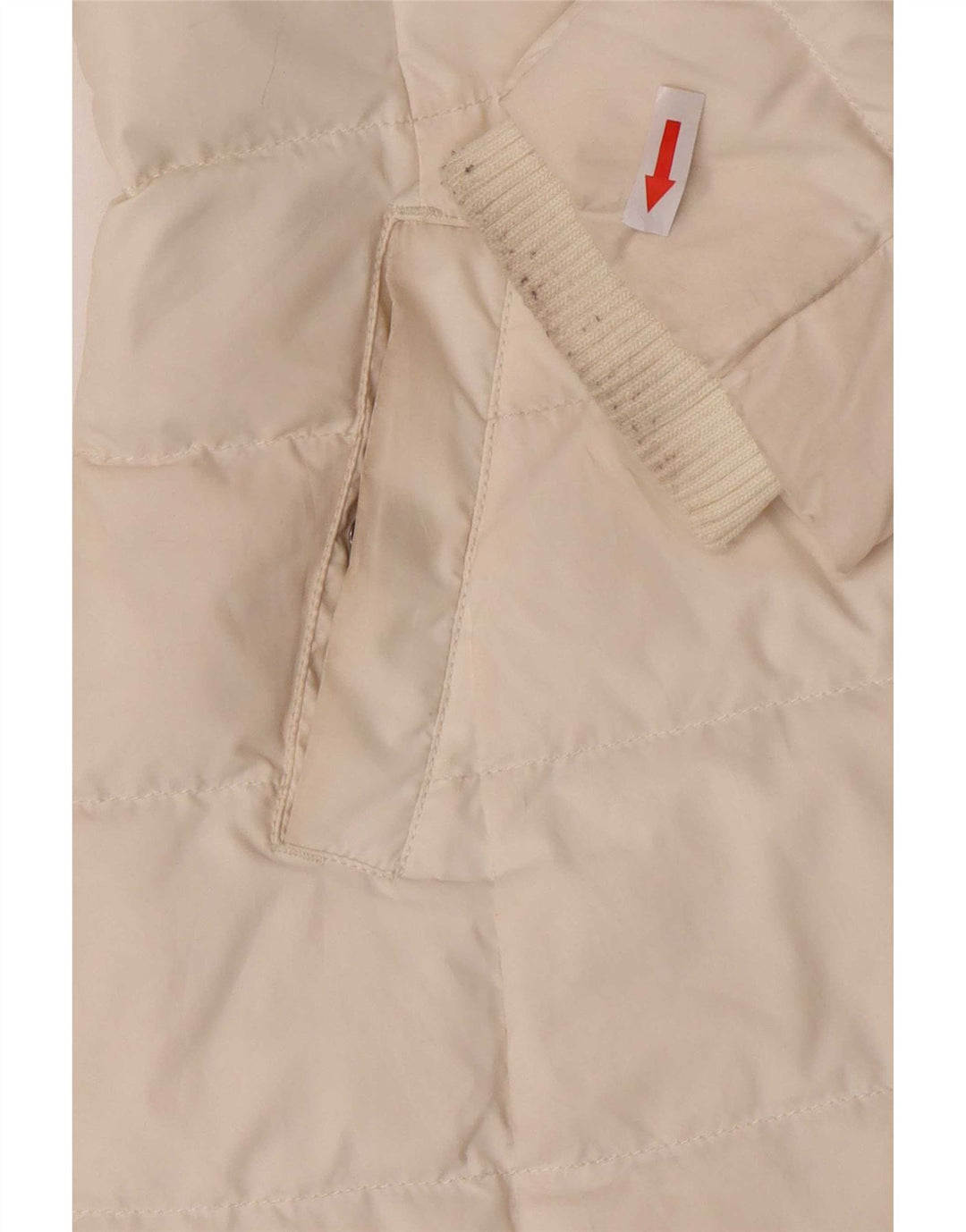 Tommy Hilfiger Womens Hooded Padded Coat UK 6 XS White Polyester