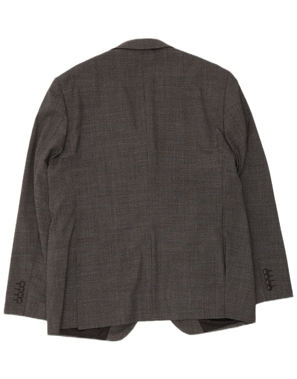 Marks & Spencer Mens 2 Button Blazer Jacket UK 44 XL Grey