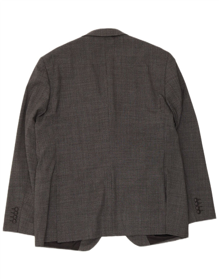 Marks & Spencer Mens 2 Button Blazer Jacket UK 44 XL Grey