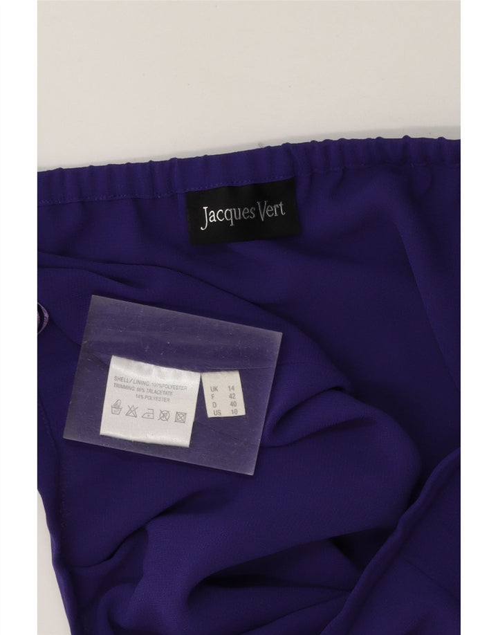 JACQUES VERT Womens Straight Skirt UK 14 Large  W34  Purple Polyester Vintage Jacques Vert and Second-Hand Jacques Vert from Messina Hembry 