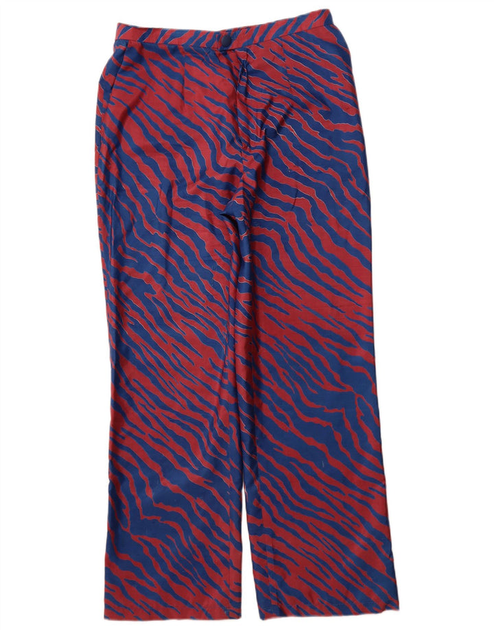 VINTAGE Womens Straight Chino Trousers W30 L29 Blue Striped