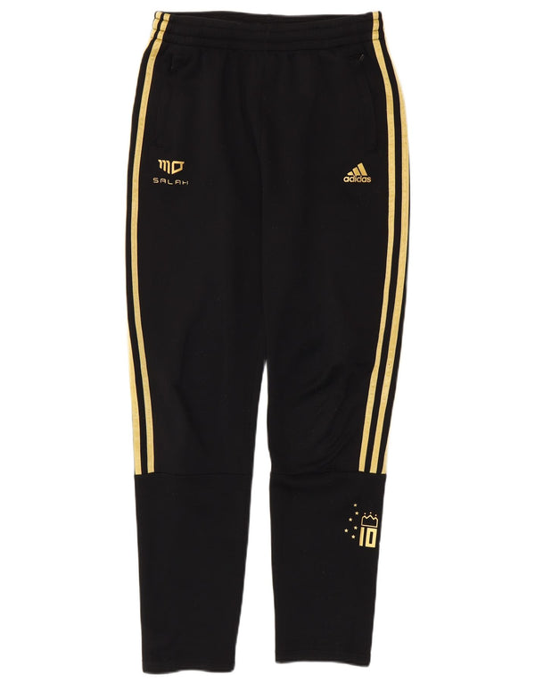 Adidas Boys Aeroready Tracksuit Trousers 13-14 Years Black Polyester