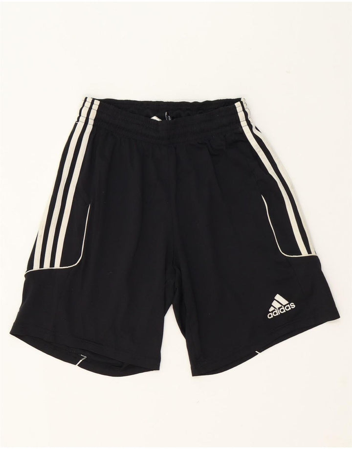 ADIDAS Boys Climalite Sport Shorts 7-8 Years Small  Black Polyester Vintage Adidas and Second-Hand Adidas from Messina Hembry 