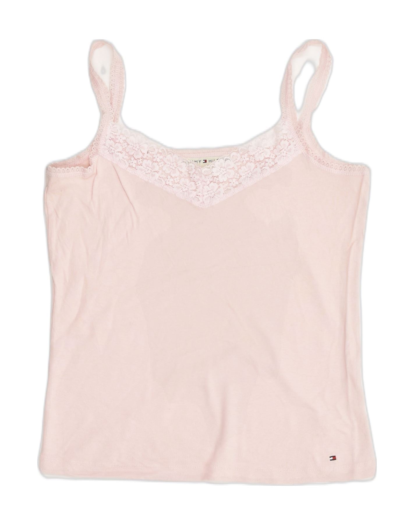 TOMMY HILFIGER Womens Cami Top UK 18 XL Pink Cotton, Vintage & Second-Hand  Clothing Online
