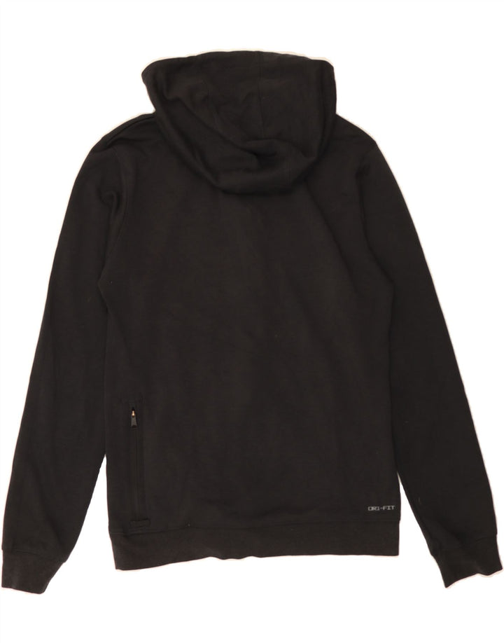 JORDAN Womens Zip Hoodie Sweater UK 16 Large Black Polyester Vintage Jordan and Second-Hand Jordan from Messina Hembry 