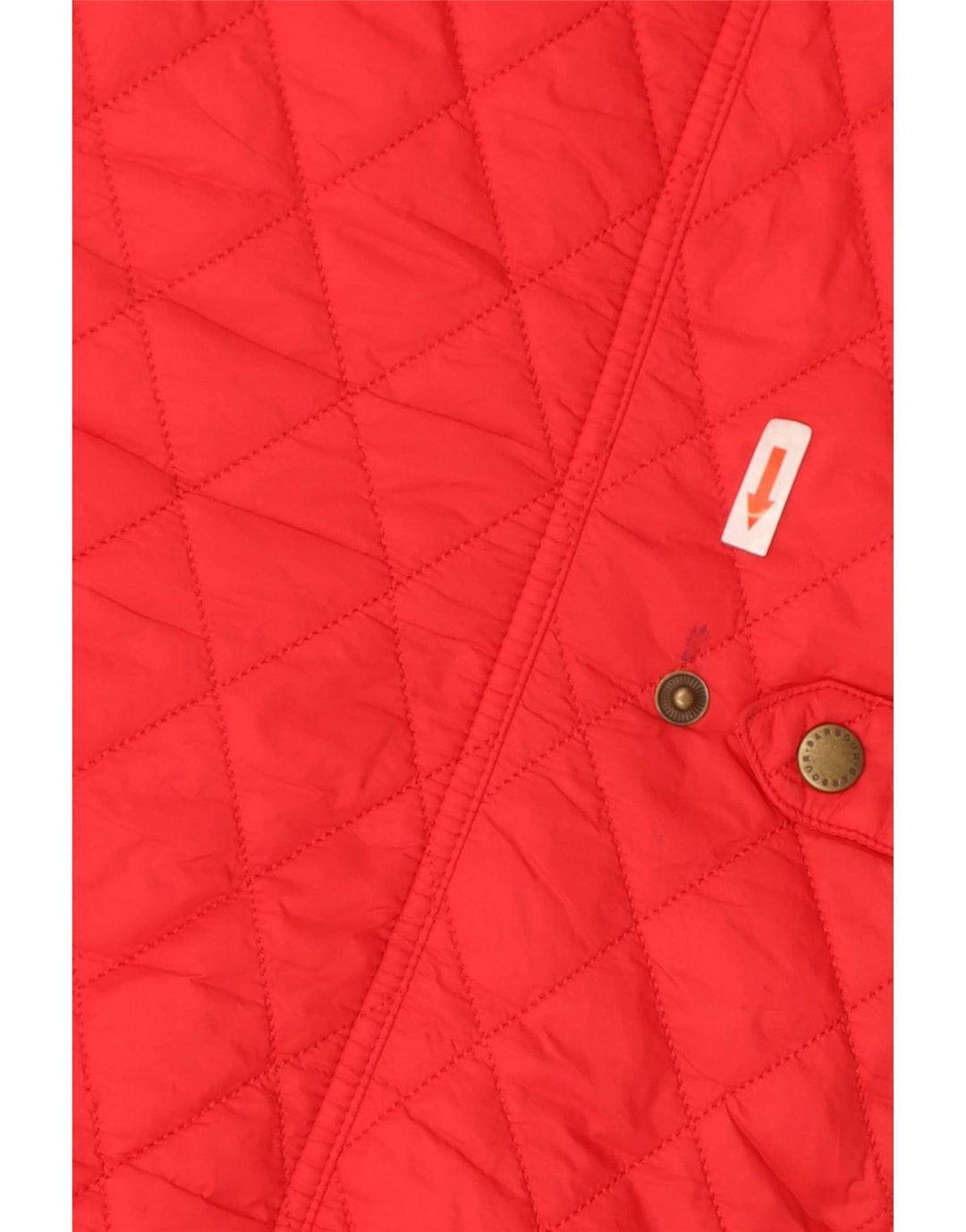 Barbour Womens Quilted Gilet UK 14 Large Red Polyamide