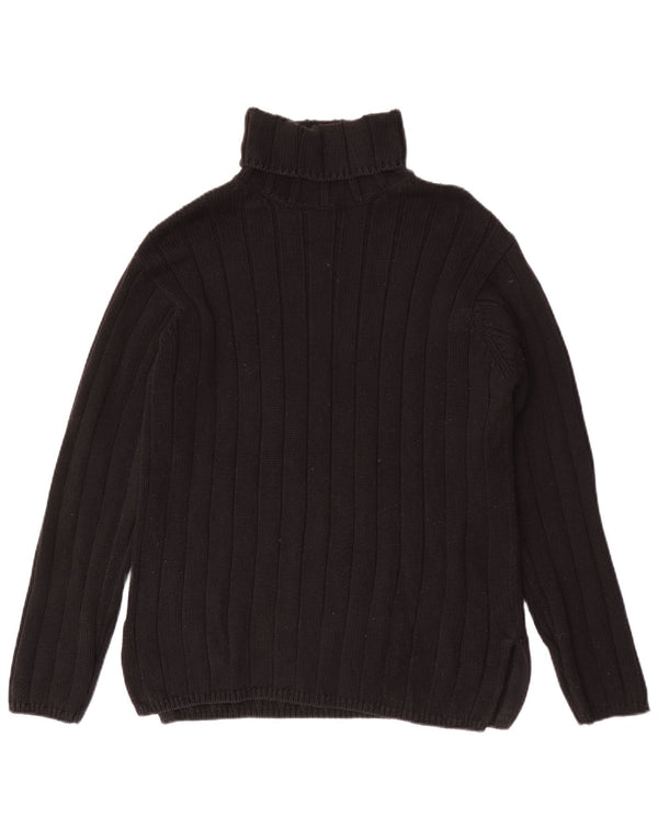 Gap Womens Roll Neck Jumper Sweater UK 14 Medium Black Cotton