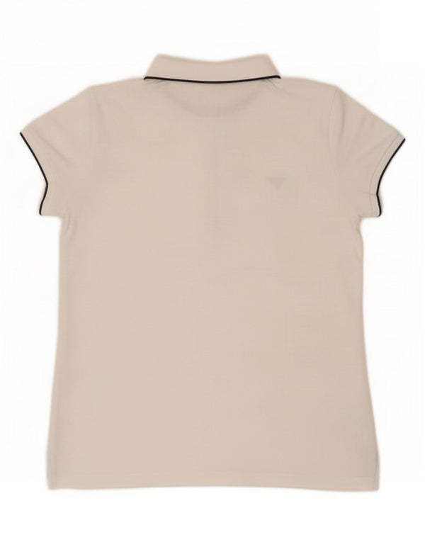 Gant Womens Polo Shirt UK 14 Large White Cotton