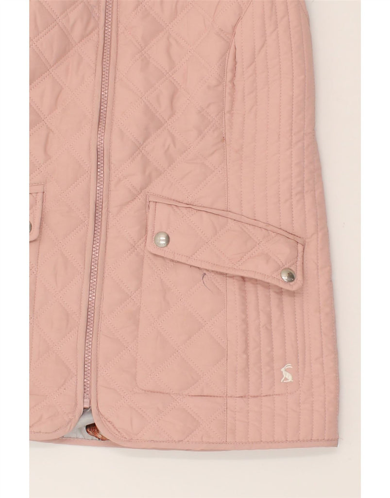 JOULES Womens Quilted Gilet UK 12 Medium Pink Polyester | Vintage Joules | Thrift | Second-Hand Joules | Used Clothing | Messina Hembry 