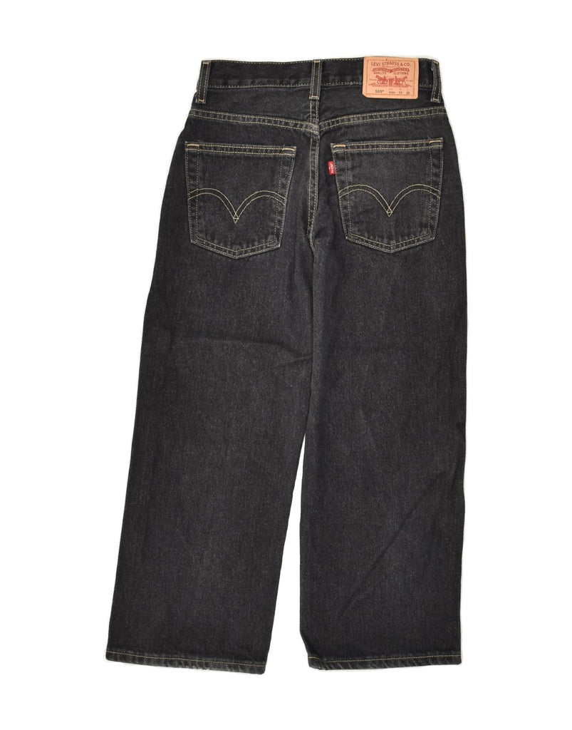 LEVI'S Boys 569 Loose Fit Straight Jeans 7-8 Years W24 L22  Black Cotton | Vintage Levi's | Thrift | Second-Hand Levi's | Used Clothing | Messina Hembry 