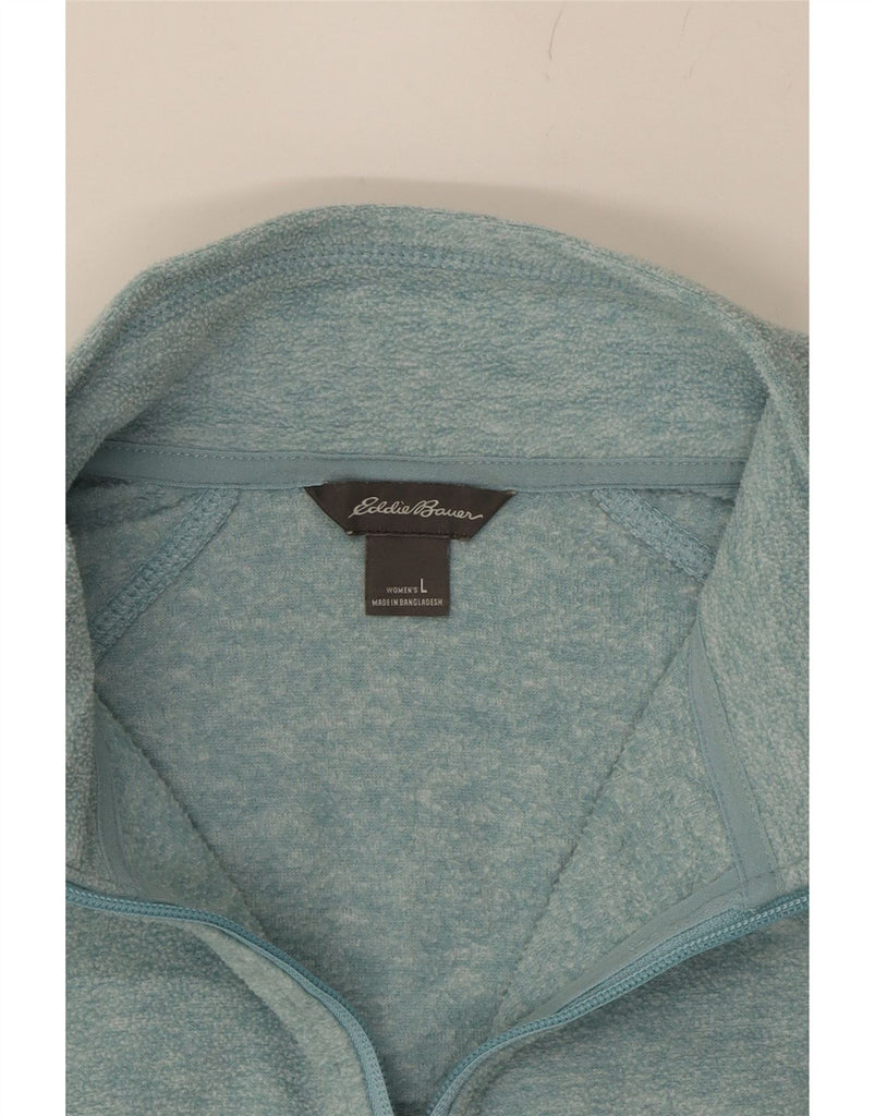 EDDIE BAUER Womens Fleece Jacket UK 16 Large Blue Polyester Vintage Eddie Bauer and Second-Hand Eddie Bauer from Messina Hembry 