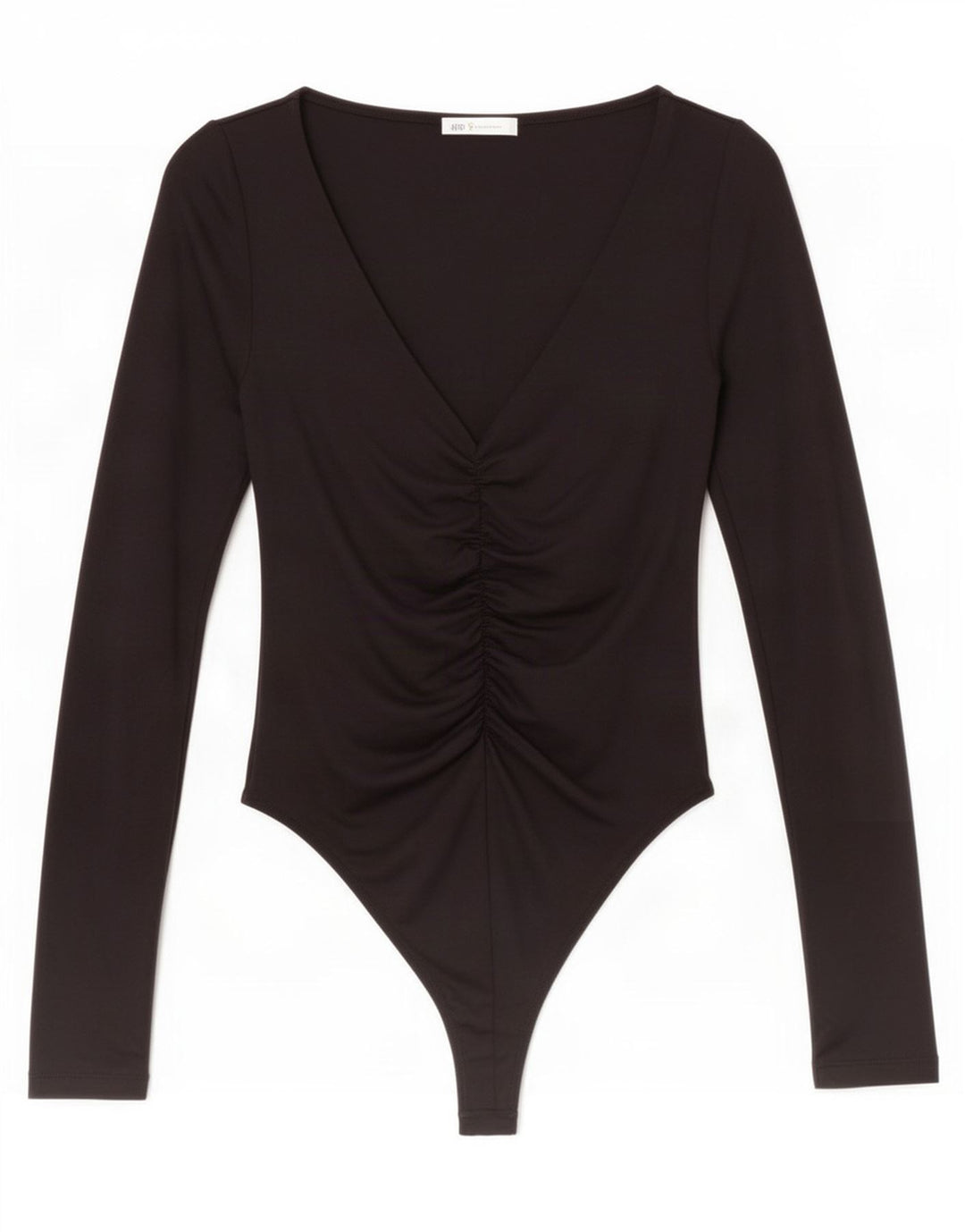 Zara Womens Bodysuit UK 12 Medium Black Polyamide