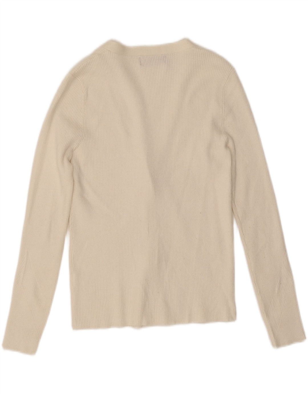 Marks & Spencer Womens Cardigan Sweater UK 14 Medium White