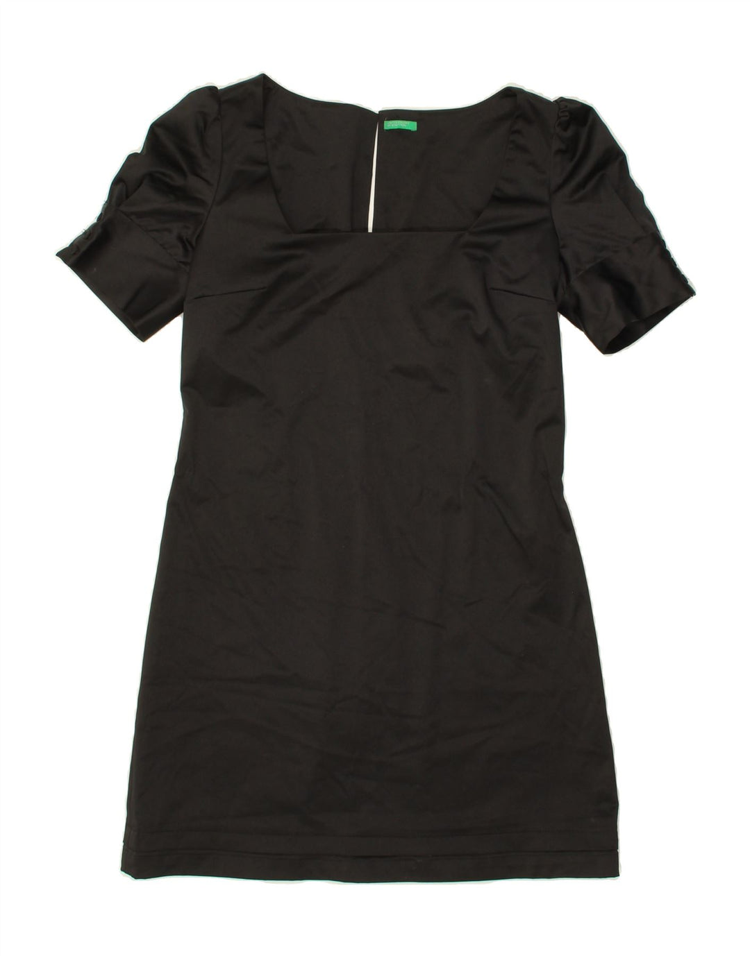 BENETTON Womens A-Line Dress UK 12 Medium Black Vintage Benetton and Second-Hand Benetton from Messina Hembry 